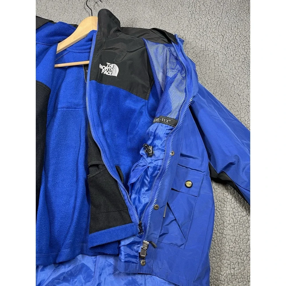Vintage The North Face Gore-Tex Windstopper 3 In 1 Jacket Ski Fleece Mens S Blue